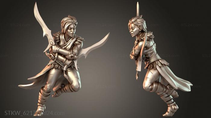 Military figurines (Pitfighters Evelyn Mercy Pierce, STKW_62177) 3D models for cnc
