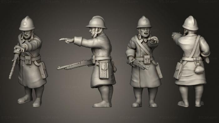 Military figurines (Figurines Cavalier demonte 1, STKW_6218) 3D models for cnc
