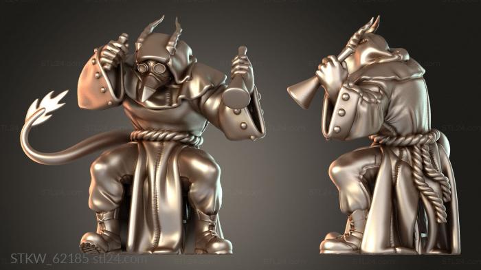 Military figurines (Plague Doctor Variant Chemistry, STKW_62185) 3D models for cnc