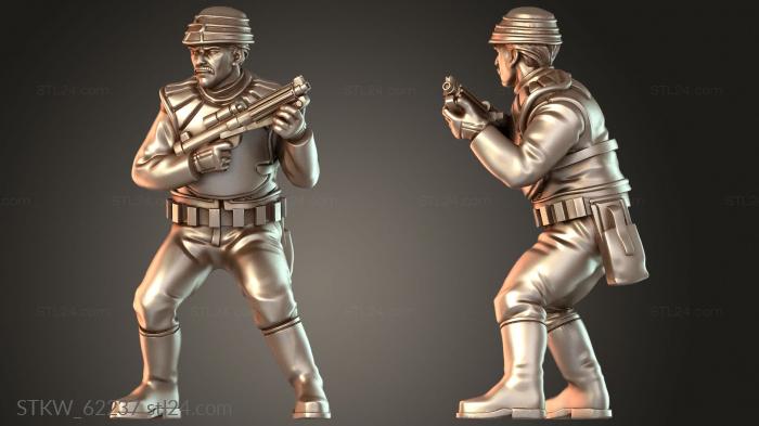 Military figurines (Planet Loyalist Guard, STKW_62237) 3D models for cnc