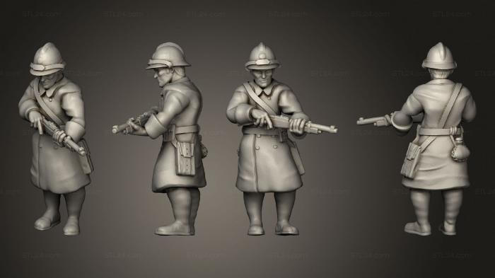 Military figurines (Figurines Cavalier demonte 7, STKW_6224) 3D models for cnc