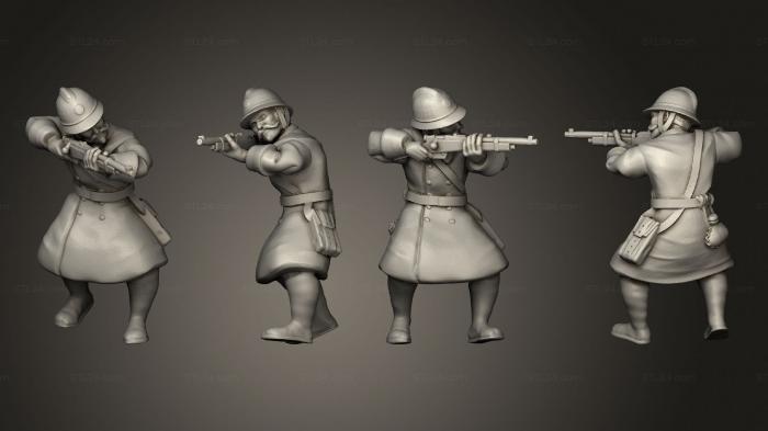 Military figurines (Figurines Cavalier demonte 8, STKW_6225) 3D models for cnc