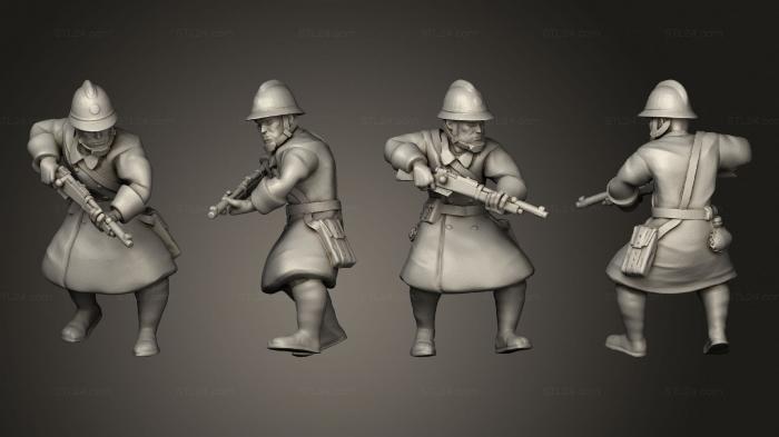 Military figurines (Figurines Cavalier demonte 9, STKW_6226) 3D models for cnc