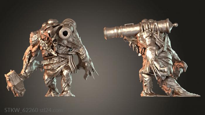 Military figurines (Plasmo Clothes Pirate Brute, STKW_62260) 3D models for cnc