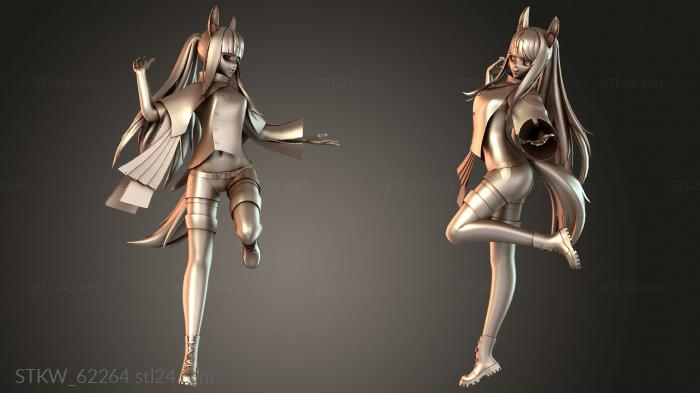 Military figurines (Platinum Arknights, STKW_62264) 3D models for cnc