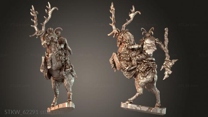 Military figurines (Pose Quiet, STKW_62291) 3D models for cnc