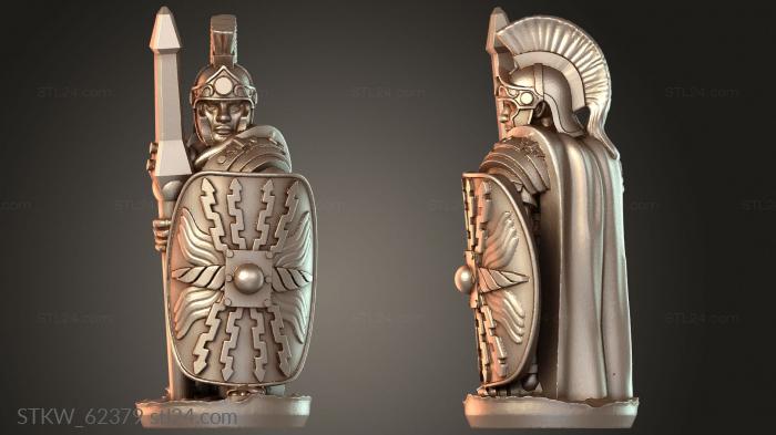 Military figurines (Preatorian Guard Ironclad, STKW_62379) 3D models for cnc