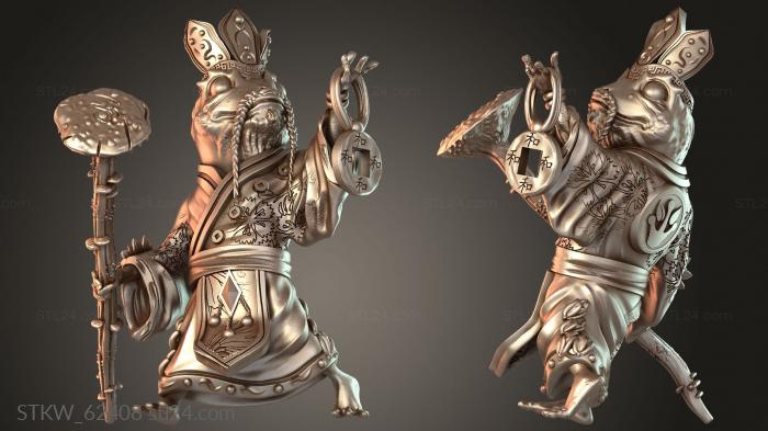 Military figurines (Priest Quiet, STKW_62408) 3D models for cnc