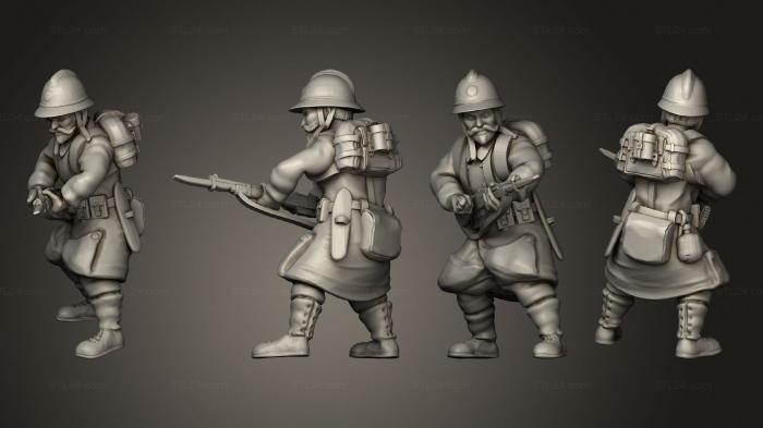 Статуэтки военные (Figurines Soldat belge 3, STKW_6241) 3D модель для ЧПУ станка