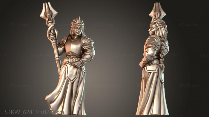 Military figurines (Priestess Noble, STKW_62419) 3D models for cnc