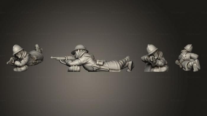 Статуэтки военные (Figurines Soldat belge 4, STKW_6242) 3D модель для ЧПУ станка
