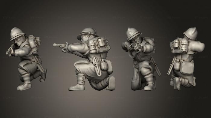 Military figurines (Figurines Soldat belge 5, STKW_6243) 3D models for cnc