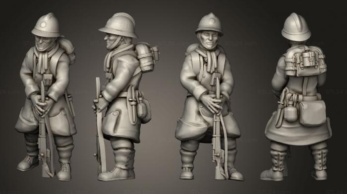 Статуэтки военные (Figurines Soldat belge 6, STKW_6244) 3D модель для ЧПУ станка
