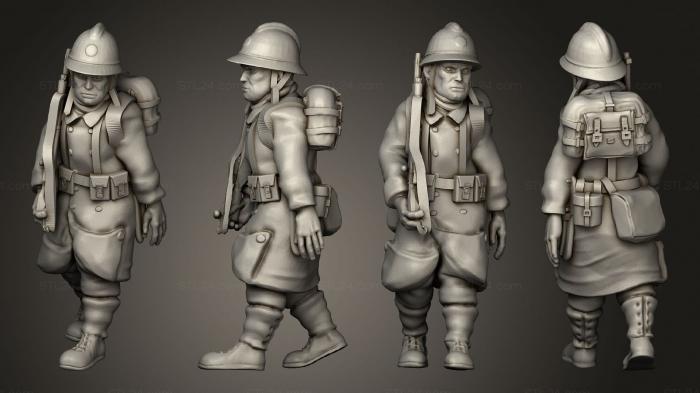 Статуэтки военные (Figurines Soldat belge 7, STKW_6245) 3D модель для ЧПУ станка