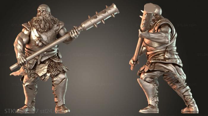 Military figurines (Prison Bandit Scrapper, STKW_62487) 3D models for cnc