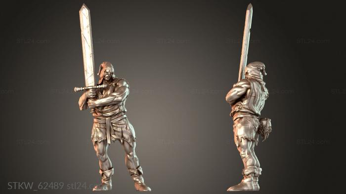 Military figurines (Prison Sman, STKW_62489) 3D models for cnc