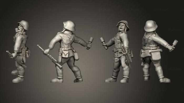 Статуэтки военные (Figurines Soldats suisse 2, STKW_6250) 3D модель для ЧПУ станка