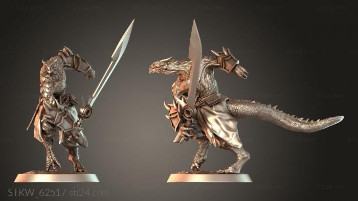 Military figurines (Protect Winged, STKW_62517) 3D models for cnc