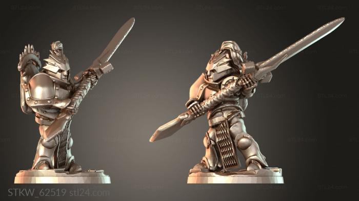 Military figurines (Protectors Shielded, STKW_62519) 3D models for cnc