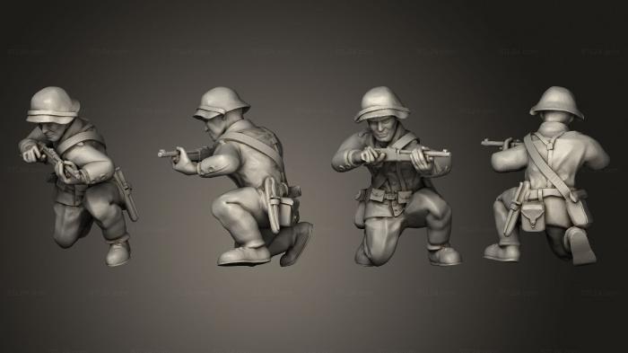 Статуэтки военные (Figurines Soldats suisse 4, STKW_6252) 3D модель для ЧПУ станка