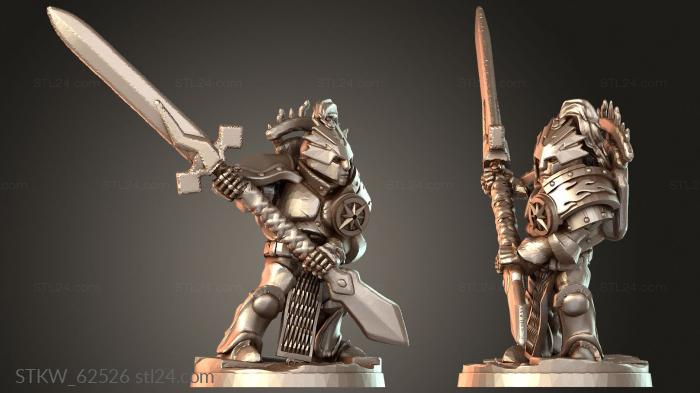 Military figurines (Protectors Zealous, STKW_62526) 3D models for cnc