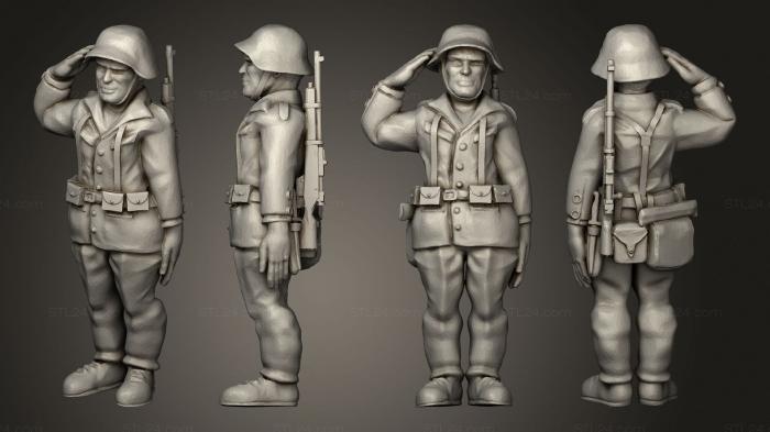 Статуэтки военные (Figurines Soldats suisse 5, STKW_6253) 3D модель для ЧПУ станка