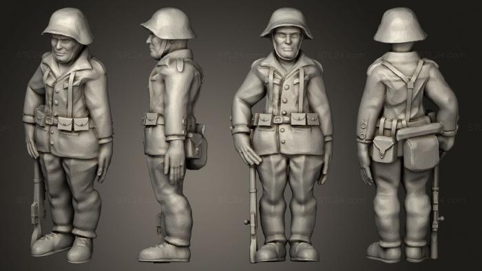 Статуэтки военные (Figurines Soldats suisse 6, STKW_6254) 3D модель для ЧПУ станка