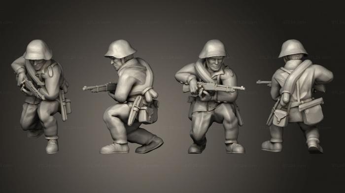 Military figurines (Figurines Soldats suisse 8, STKW_6256) 3D models for cnc