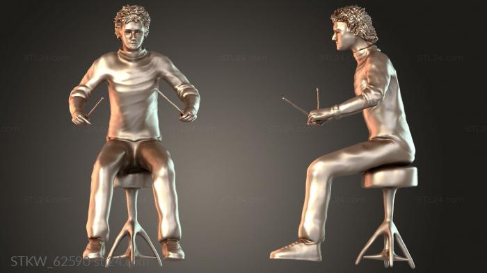 Military figurines (Queen Roger, STKW_62590) 3D models for cnc