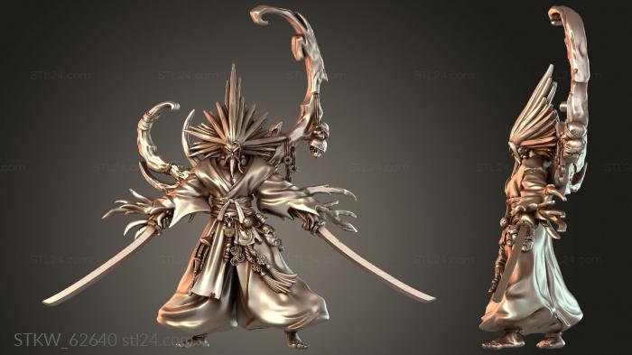Military figurines (Raiden Yamazaki Thunderstrike, STKW_62640) 3D models for cnc