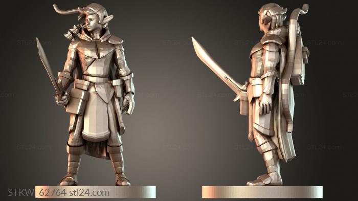 Rangers Elf Female Ranger with Sword