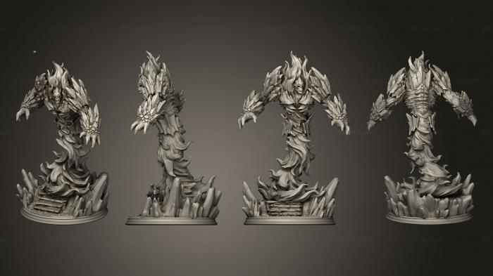 Military figurines (Fire Elemental Prime Huge, STKW_6277) 3D models for cnc