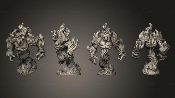 Military figurines (Fire elemental s 2, STKW_6278) 3D models for cnc