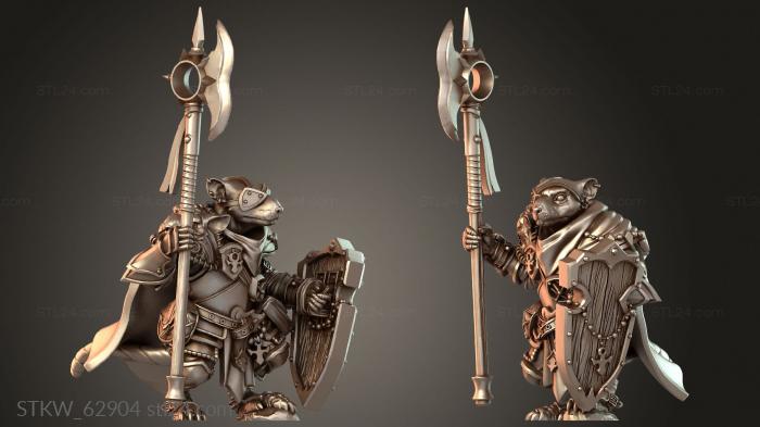 Ratmen Captain Halberd