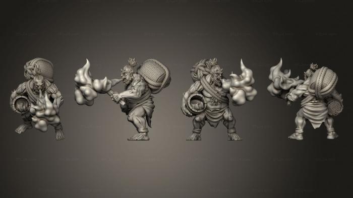 Military figurines (fire oni, STKW_6294) 3D models for cnc