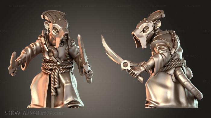 Ratmen Monks Daggers Silent