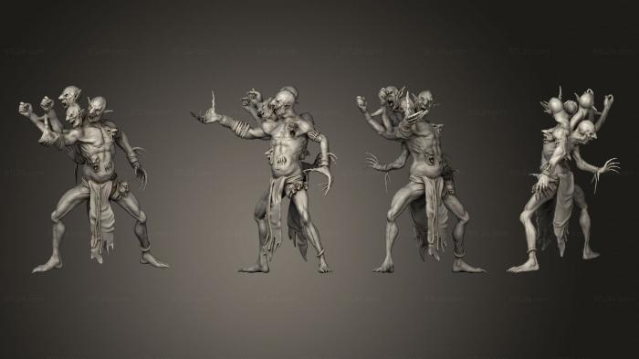 Military figurines (Fire Troll Summoning Large, STKW_6297) 3D models for cnc