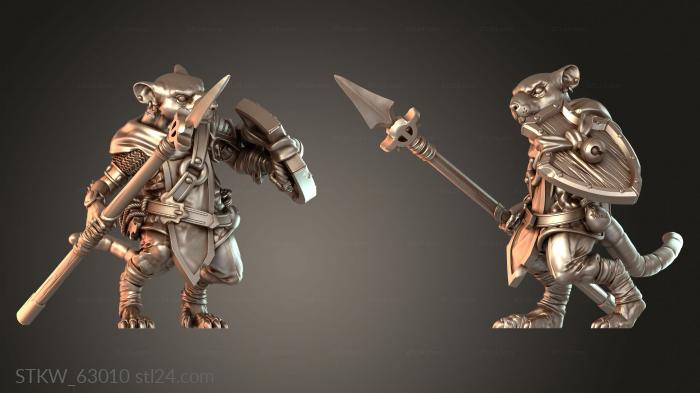 Ratmen Warriors Spear Hardened