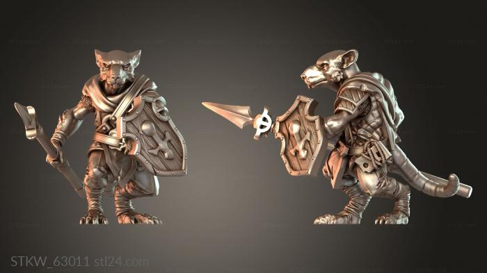 Ratmen Warriors Spear Outland