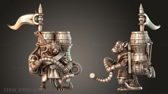 Ratmen Weapon Teams Flamer Back