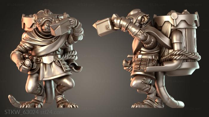 Ratmen Weapon Teams Gatling Back