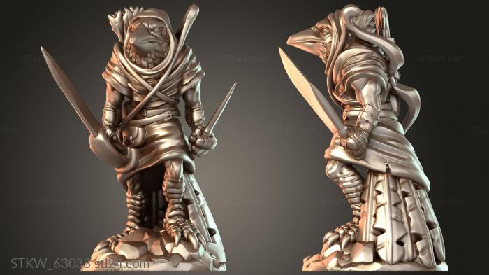 Military figurines (Raven Folk, STKW_63033) 3D models for cnc