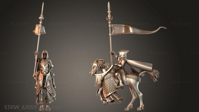 Military figurines (Reaver banner Bow, STKW_63059) 3D models for cnc