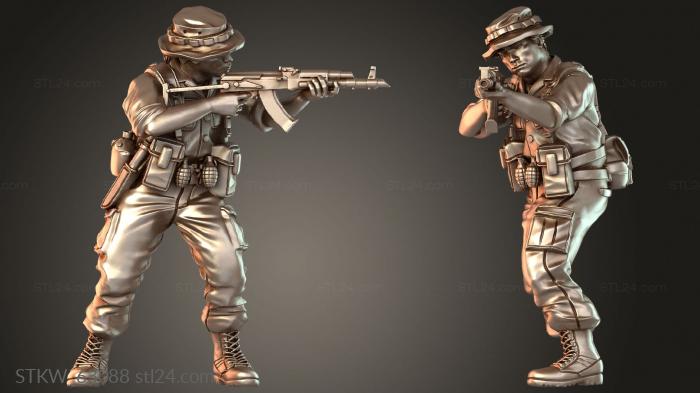 Military figurines (Rebels With Rebel, STKW_63088) 3D models for cnc