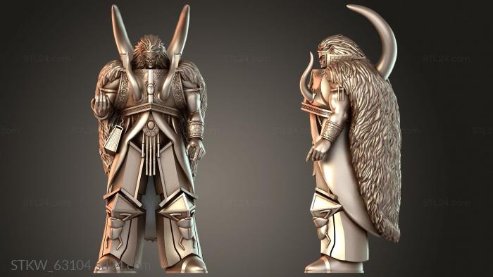 Red NEEERD Fabulous Pillar Guardians BRN Back Horns