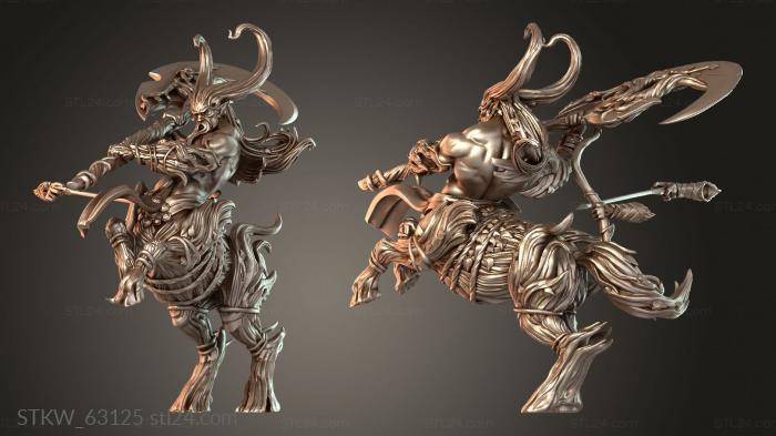 Military figurines (Redleaf King Axe Titan, STKW_63125) 3D models for cnc