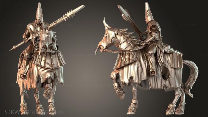 Military figurines (Repentor Cavalry Noble, STKW_63163) 3D models for cnc