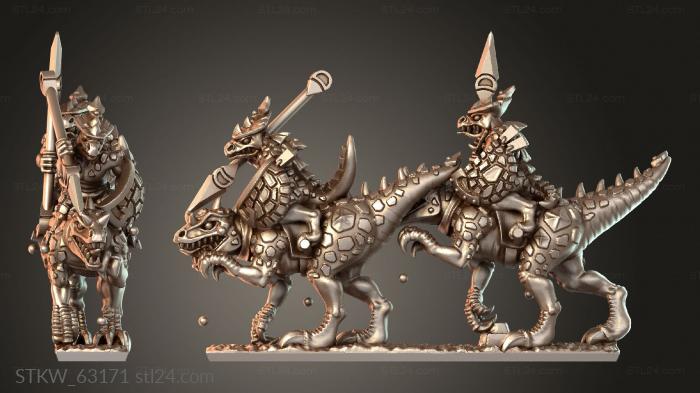 Reptilian cavalry Enraged