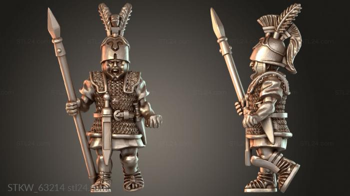 Military figurines (REPUBLICAN PRINCEPS Loyal, STKW_63214) 3D models for cnc