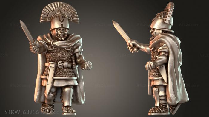 Military figurines (REPUBLICAN PRINCEPS MUSICIAN, STKW_63216) 3D models for cnc